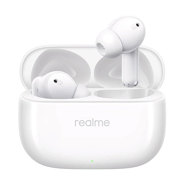 Realme Audio White / Brand New / 1 Year Realme Buds T310 True Wireless in-Ear Earbuds with 46dB Hybrid ANC, 360° Spatial Audio, 12.4mm Dynamic Bass Driver, Upto 40Hrs Battery and Fast Charging