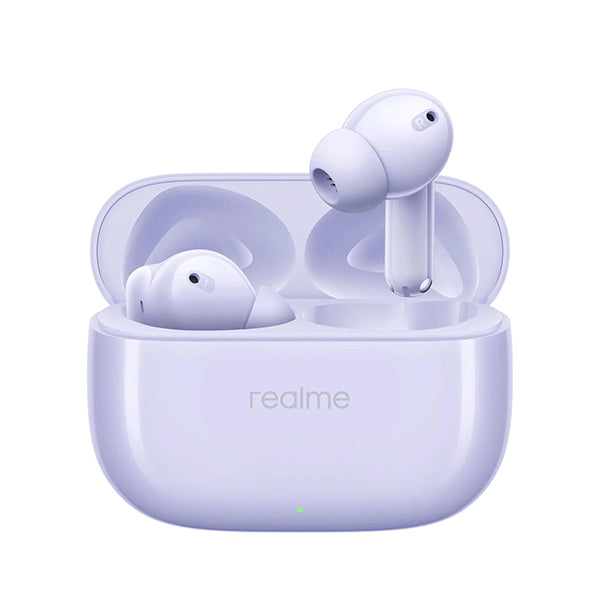 Realme Audio Purple / Brand New / 1 Year Realme Buds T310 True Wireless in-Ear Earbuds with 46dB Hybrid ANC, 360° Spatial Audio, 12.4mm Dynamic Bass Driver, Upto 40Hrs Battery and Fast Charging