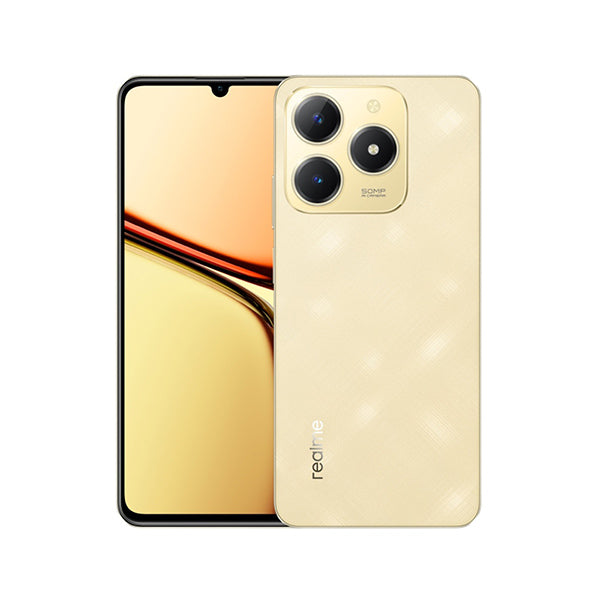 Realme Communications Sparkle Gold / Brand New / 1 Year Realme C61 24GB/256GB (16GB Extended RAM) + 120 Days Screen Replacement Warranty