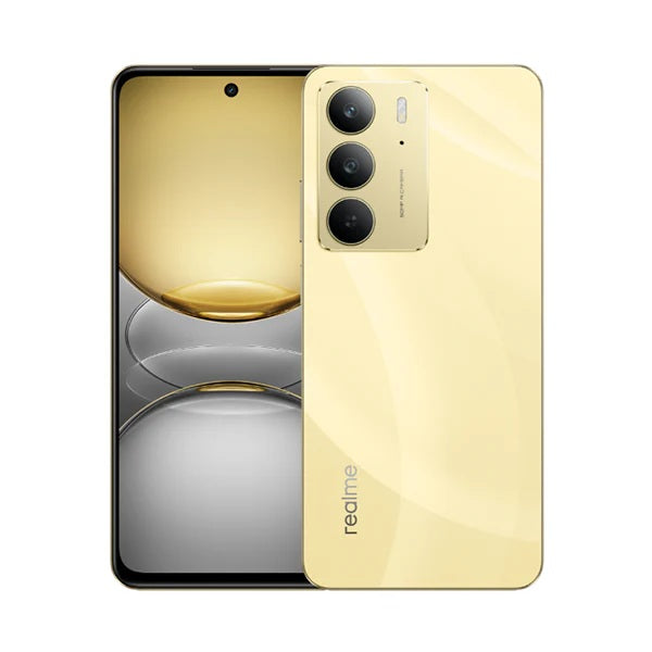 Realme Communications Gold / Brand New / 1 Year Realme C75 24GB/256GB (16GB Extended RAM) + Fee Soulchill 840 + 84 Free Crystals Voucher + 120 Days Screen Replacement Warranty
