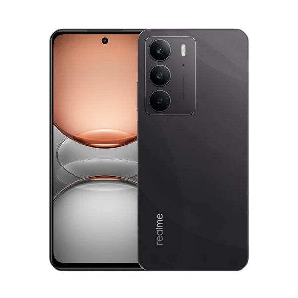 Realme Communications Black / Brand New / 1 Year Realme C75 24GB/256GB (16GB Extended RAM) + Fee Soulchill 840 + 84 Free Crystals Voucher + 120 Days Screen Replacement Warranty