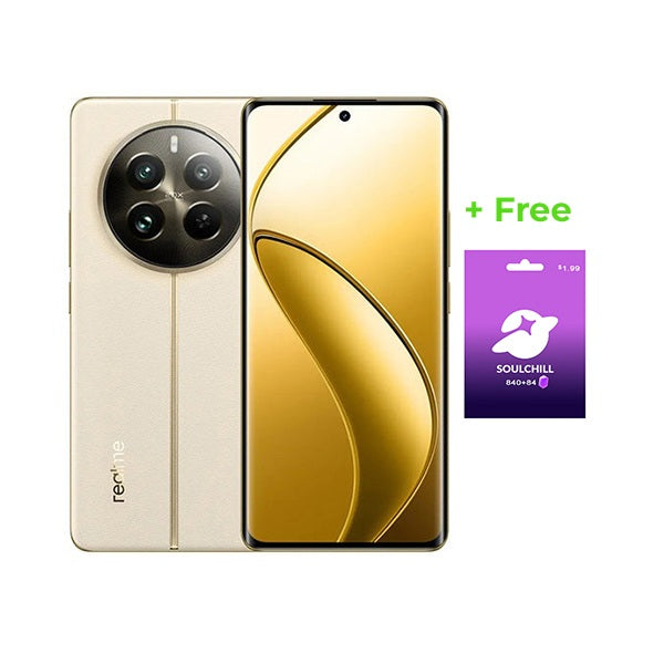 Realme Communications Navigator Beige / Brand New / 1 Year Realme R12 Pro+ 5G 24GB/512GB (12GB Extended RAM) + Free Soulchill 840 + 84 Free Crystals Voucher + 120 Days Screen Replacement Warranty