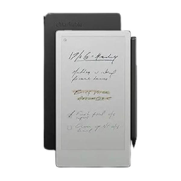 reMarkable Electronics Accessories Brand New / 1 Year reMarkable Paper Pro Move 7.3″ Paper Tablet with Marker Plus and Premium Leather Book Folio, Black, RM91A-1004NW
