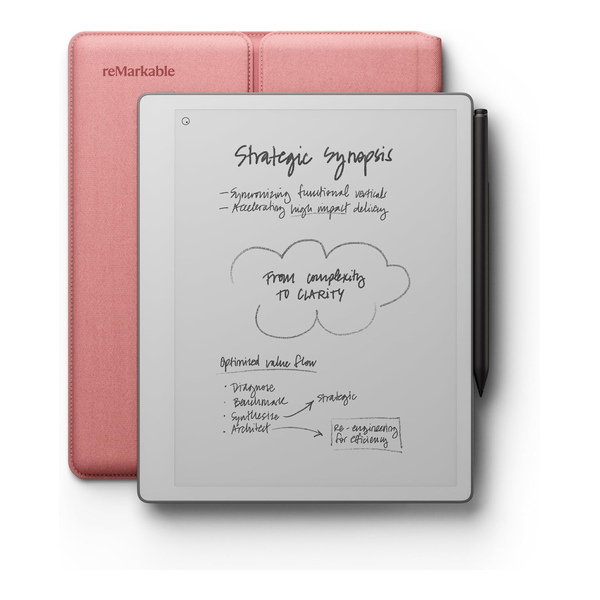 reMarkable Electronics Accessories Desert Pink / Brand New / 1 Year reMarkable - Paper Pure – 10.3” Paper Tablet Bundle with Marker Plus and Sleeve Folio 32GB