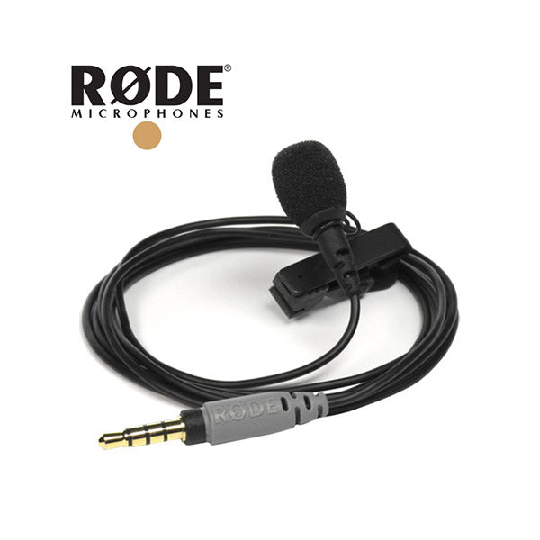 Rode Audio Black / Brand New Rode, SmartLav+ Lavalier Condenser Microphone for Smartphones with TRRS Connections