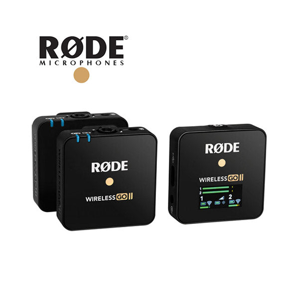 Rode Audio Black / Brand New Rode, Wireless GO II 2-Person Compact Digital Wireless Microphone System/Recorder 2.4 GHz