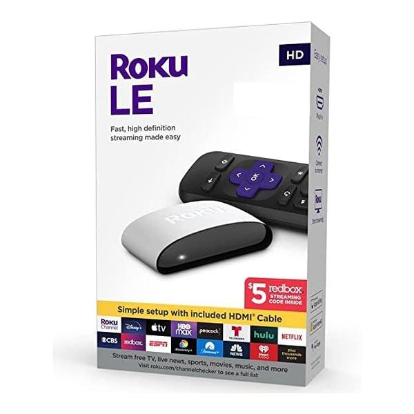 Roku Video Black / Brand New / 1 Year Roku 3930S4 LE HD Media Player with HDMI Cable and Remote (Remote May Vary)
