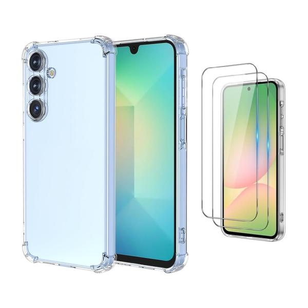 Samsung Communications Brand New Samsung Galaxy A26/A17 Protection Set - Clear Shockproof Case + Glass Screen Protector