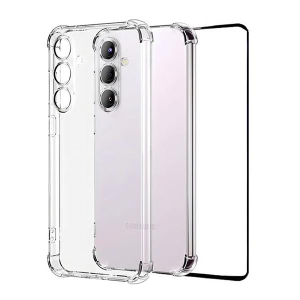 Samsung Communications Brand New Samsung Galaxy A56/A36 5G Protection Set - Clear Shockproof Case + Glass Screen Protector