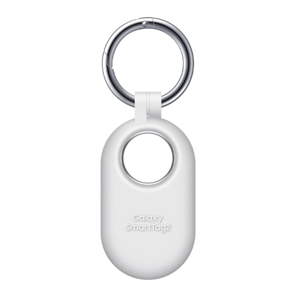 Samsung Communications White / Brand New SAMSUNG Galaxy SmartTag2 Case, GPS Tracker Holder, Tracking Device Protective Cover with Key Ring, Non-Slip Pattern on Side, Bumper Protection on Bottom, Available in Different Colors