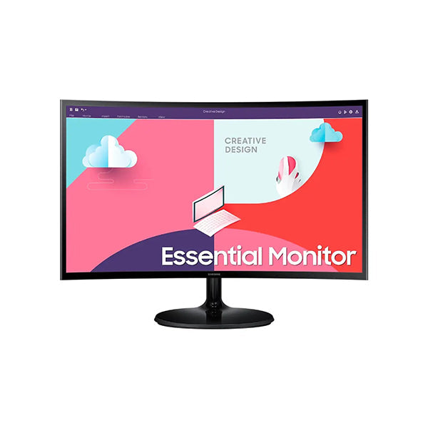 Samsung Video Black / Brand New / 1 Year Samsung 27" Essential Curved Monitor S3 S36C - LS27C360EAMXZN