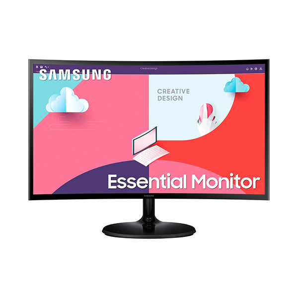 Samsung Video Black / Brand New / 1 Year Samsung LS24C360 24" FHD Curved Monitor