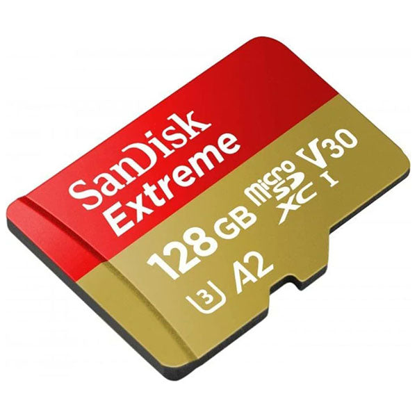 SanDisk Electronics Accessories Brand New SanDisk 128GB Extreme microSD UHS I Card for 4K Video on Smartphones, Action Cams & Drones 190MB/s Read, 90MB/s Write - SDSQXAA-128-GN6MN