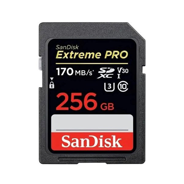 SanDisk Electronics Accessories Brand New SanDisk 256GB SDXC Extreme Pro 170MB