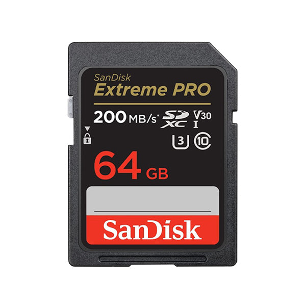 SanDisk Electronics Accessories Brand New SanDisk 64GB SDXC Extreme Pro 200MB