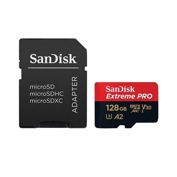 SanDisk Electronics Accessories Brand New SanDisk Extreme Pro 128GB 200mbps Micro SDXC UHS-I Memory Card