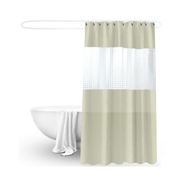 Sanitary Bathroom Accessories Beige / Brand New Sanitary, Bathroom Curtain 180×200 cm - 94347