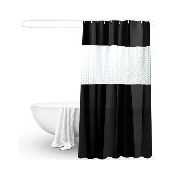 Sanitary Bathroom Accessories Black / Brand New Sanitary, Bathroom Curtain 180×200 cm - 94347