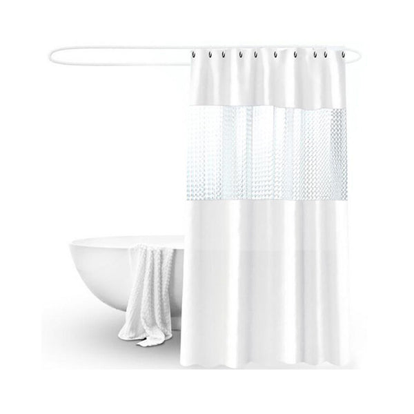 Sanitary Bathroom Accessories White / Brand New Sanitary, Bathroom Curtain 180×200 cm - 94347