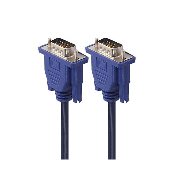 Sanyo Electronics Accessories Navy Blue / Brand New Sanyo CB18 VGA Male To Male Cable 1.5m