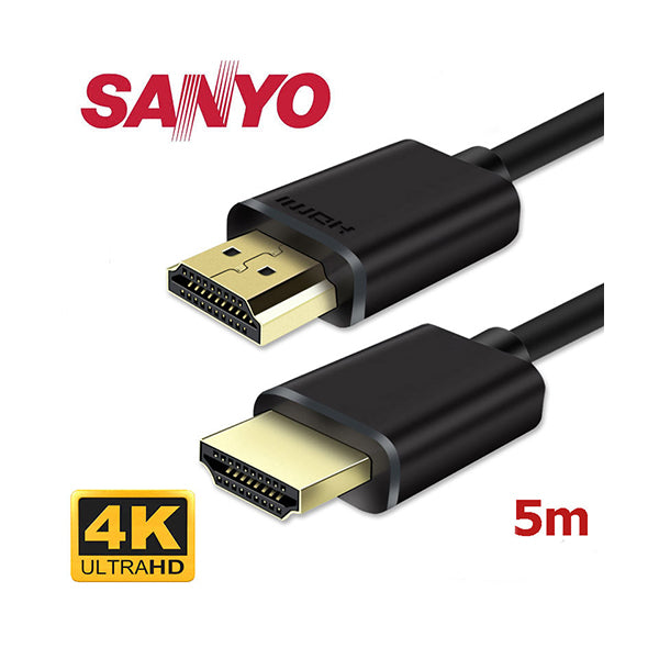 Sanyo Electronics Accessories Black / Brand New Sanyo CB3-4k HDMI Cable 5M