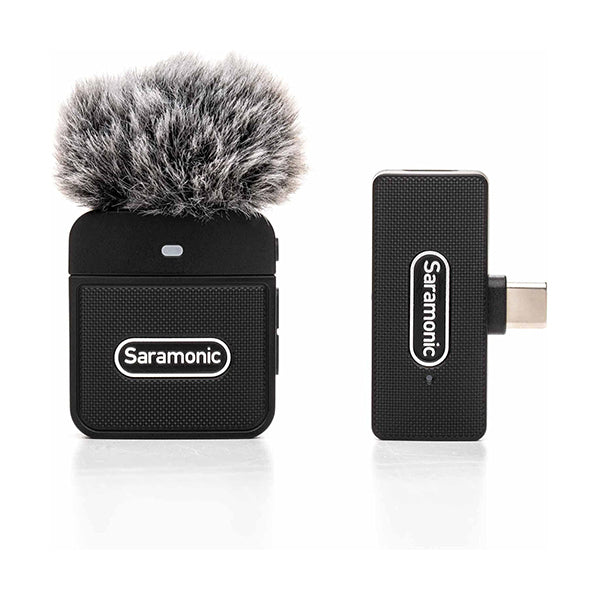 Saramonic Audio Saramonic Blink 100 B5 Ultra-Portable Clip-On Wireless Mic System w/USB-C Receiver for iPhone 15, Android, Newer iPads & Computers