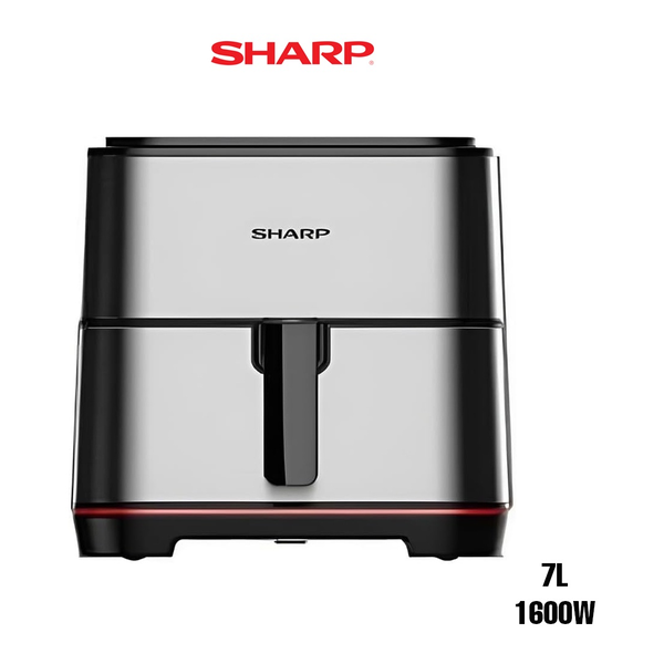 Sharp Kitchen & Dining Sharp – Air Fryer 7 Liters, 8 Cook Menu, 1600 Watts Non-stick Coating – KFAF70