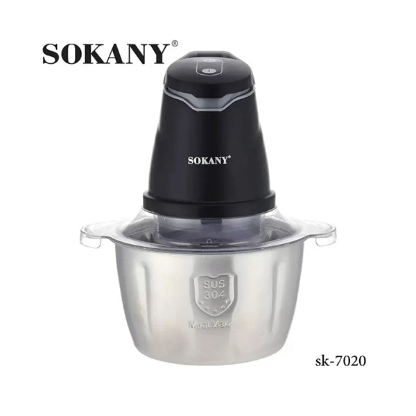 Sokany Kitchen & Dining Black / Brand New Sokany, Electric Chopper – 400w – 2.0ltr - SK-7020