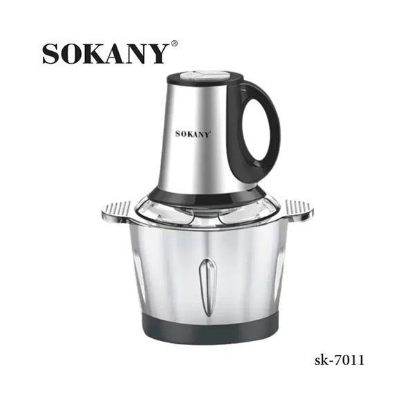 Sokany Kitchen & Dining Silver / Brand New Sokany, Electric Kitchen Chopper, 500w, 3.0Ltr - SK-7011