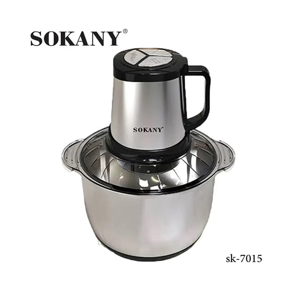 Sokany Kitchen & Dining Silver / Brand New Sokany, Electric Kitchen Chopper, 800w, 5.0Ltr - SK-7015