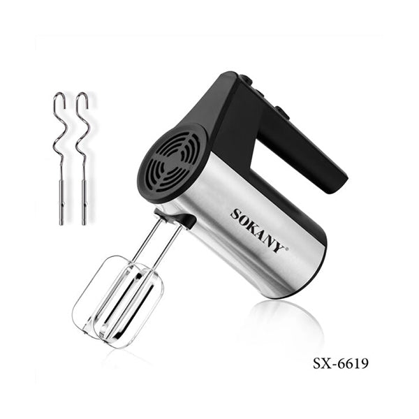 Sokany Kitchen & Dining Silver / Brand New Sokany, Hand Mixer 300W - SX-6619