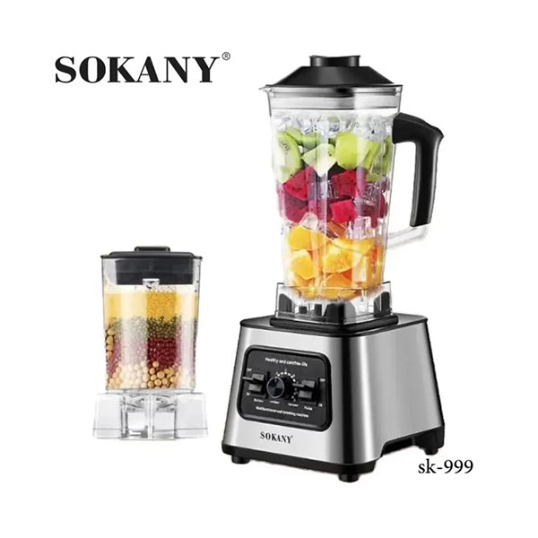 Sokany Kitchen & Dining Silver / Brand New Sokany, High Power Blender, 6000W - SK-999