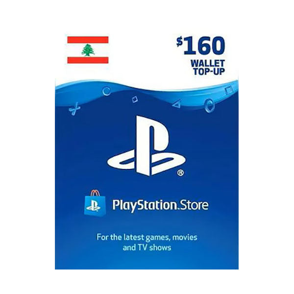 Sony Playstation Wallet Top-up Wallet Top-up Lebanon PlayStation Gift Card - 160 USD
