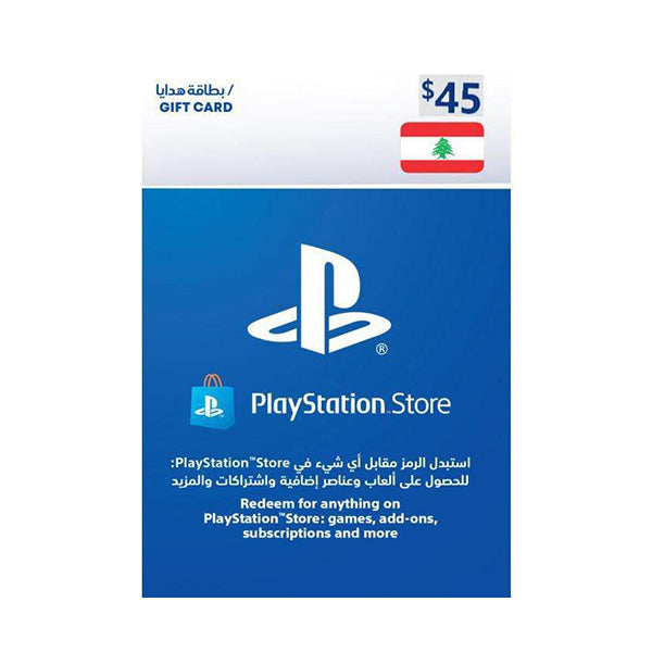 Sony Playstation Wallet Top-up Wallet Top-up Lebanon PlayStation Gift Card - 45 USD