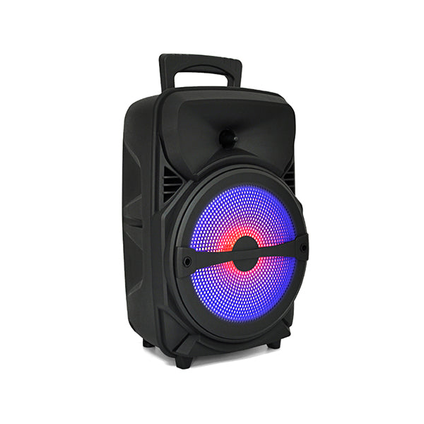 Soundtown Audio Black / Brand New Soundtown LED 8-inch Portable Karaoke Bluetooth Party Speaker With Mic - TL8019