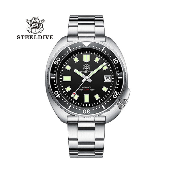 Steeldive Jewelry Black / Brand New Steeldive Automatic Watch SD1970 Captain Willard Stainless Steel NH35 Seiko Japanese Movement 200m Diving Watches