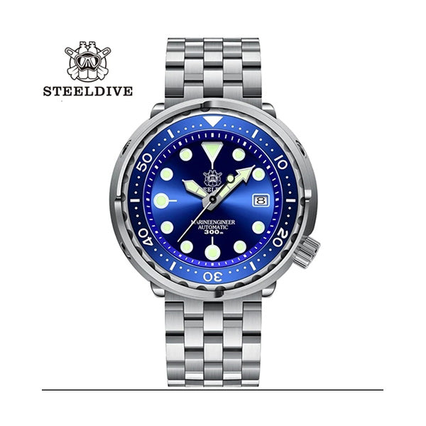 Steeldive Jewelry Blue / Brand New Steeldive Automatic Watch SD1975 Stainless Steel NH35 Seiko Japanese Movement 300m Diving Watches