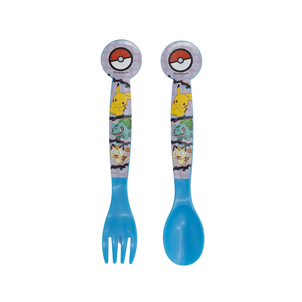 Stor Kitchen & Dining Blue / Brand New Disney Stor 2 Pcs PP Cutlery Set In Polybag Pokemon Distorsion - 8017