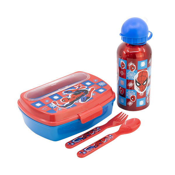 Stor Kitchen & Dining Red / Brand New Disney Stor 4 Pcs Urban Bts Set In Gift Box Spiderman Midnight Flyer - 74763