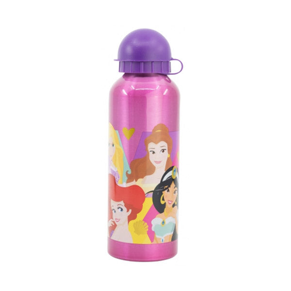 Stor Kitchen & Dining Pink / Brand New Disney Stor High Aluminium Bottle 530ml Disney Princess Bright & Bold - 51260