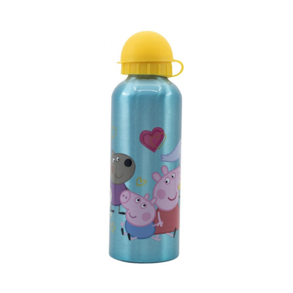 Stor Kitchen & Dining Light Blue / Brand New Disney Stor High Aluminium Bottle 530ml PEPPA PIG Core 2022 - 13960