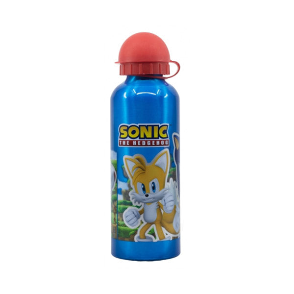 Stor Kitchen & Dining Blue / Brand New Disney Stor High Aluminium Bottle 530ml Sonic - 40570