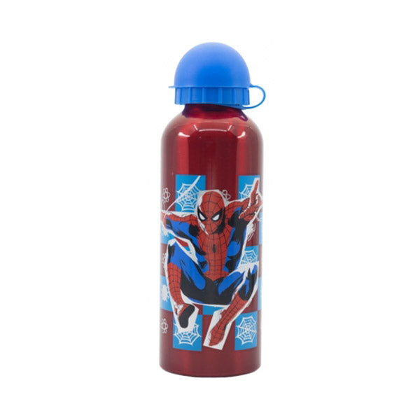 Stor Kitchen & Dining Red / Brand New Disney Stor High Aluminium Bottle 530ml Spiderman Arachnid Grid - 74760