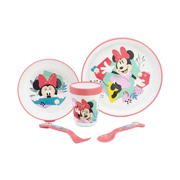 Stor Kitchen & Dining Pink / Brand New Disney Stor Non-Slip 5 Pcs Bicolor Premium Set In Standard Box Minnie Mouse Being More Minnie - 74485