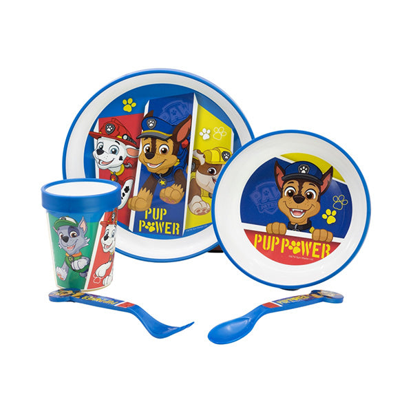 Stor Kitchen & Dining Blue / Brand New Disney Stor Non-Slip 5 Pcs Bicolor Premium Set In Standard Box Paw Patrol Pup Power - 74685