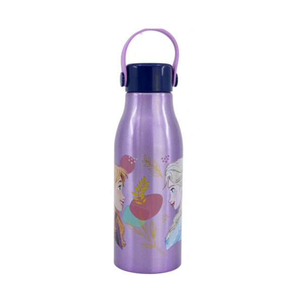 Stor Kitchen & Dining Violet / Brand New Stor Flexi Handle Aluminium Bottle 760ml Frozen Trust The Journey - 74261