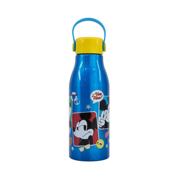 Stor Kitchen & Dining Blue / Brand New Stor Flexi Handle Aluminium Bottle 760ml Mickey Mouse Fun-Tastic - 74361