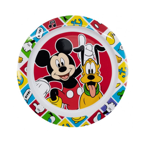 Stor Kitchen & Dining Red / Brand New Stor Kids Micro Plate Mickey Mouse Better Together - 74347