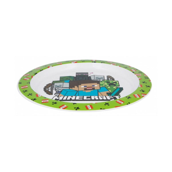 Stor Kitchen & Dining Green / Brand New Stor Kids Micro Plate Minecraft - 40447