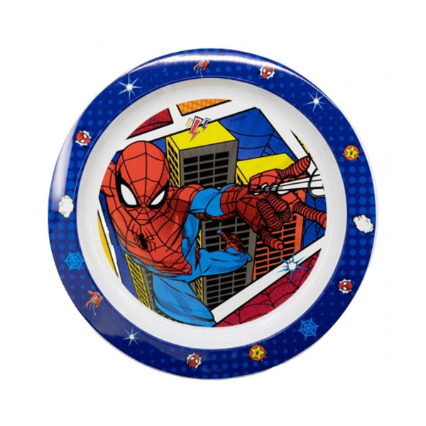 Stor Kitchen & Dining Navy / Brand New Stor Kids Micro Plate Spiderman Midnight Flyer - 74747